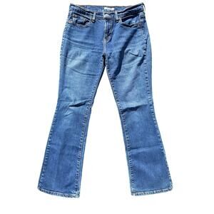 Levi's 515 Boot Cut Jeans Mid Rise Denim Stretch Medium Wash Blue Womens Size 8S